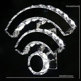 WIFI křišťálové nástěnné nástěnné svícny Crystal Modern Contemporary Bed Living Hotel Metal
