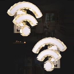 WIFI křišťálové nástěnné nástěnné svícny Crystal Modern Contemporary Bed Living Hotel Metal