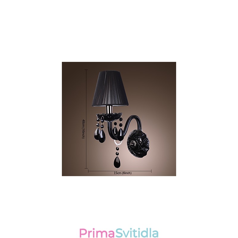 Křišťálová svíčková nástěnná svítidla moderní současné sklo