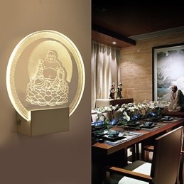 Akrylová nástěnná lampa PVC lampa Light Chip Moderní současný kov