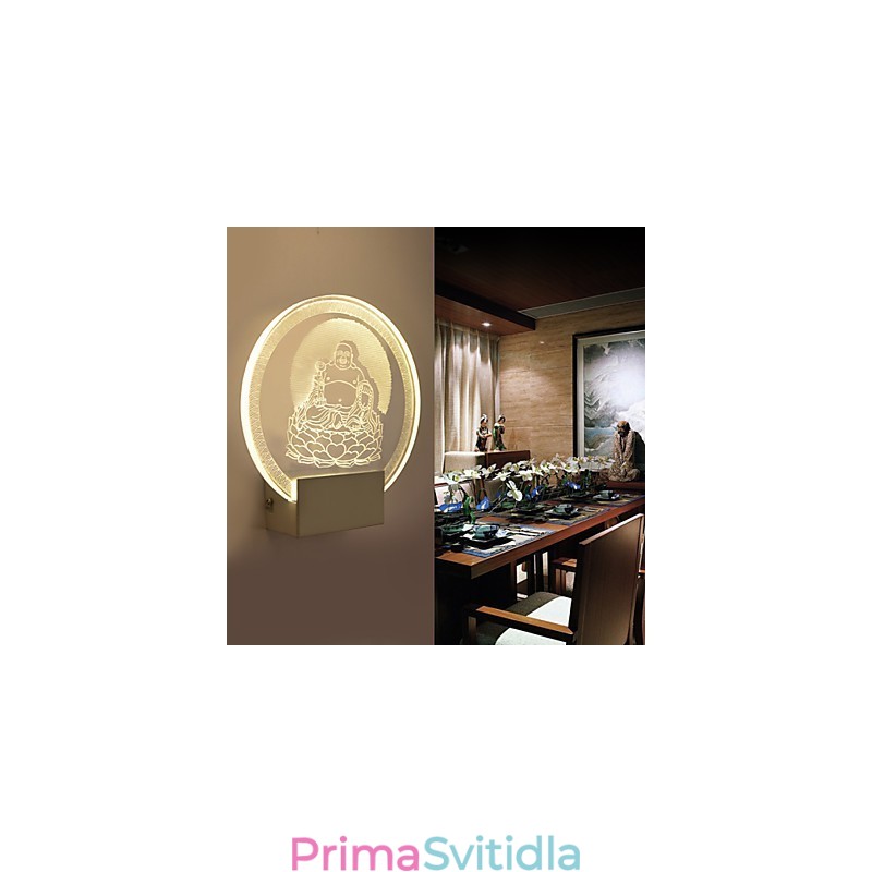 Akrylová nástěnná lampa PVC lampa Light Chip Moderní současný kov