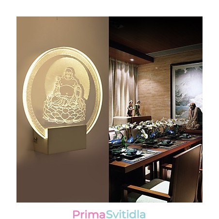 Akrylová nástěnná lampa PVC lampa Light Chip Moderní současný kov Akrylová nástěnná lampa PVC lampa Light Chip Moderní současný kov