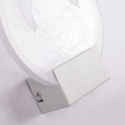 Akrylová nástěnná lampa PVC lampa Light Chip Moderní současný kov