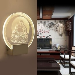 Akrylová nástěnná lampa PVC lampa Light Chip Moderní současný kov