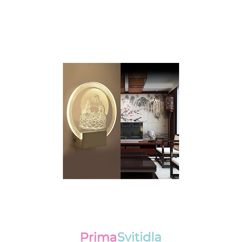 Akrylová nástěnná lampa PVC lampa Light Chip Moderní současný kov