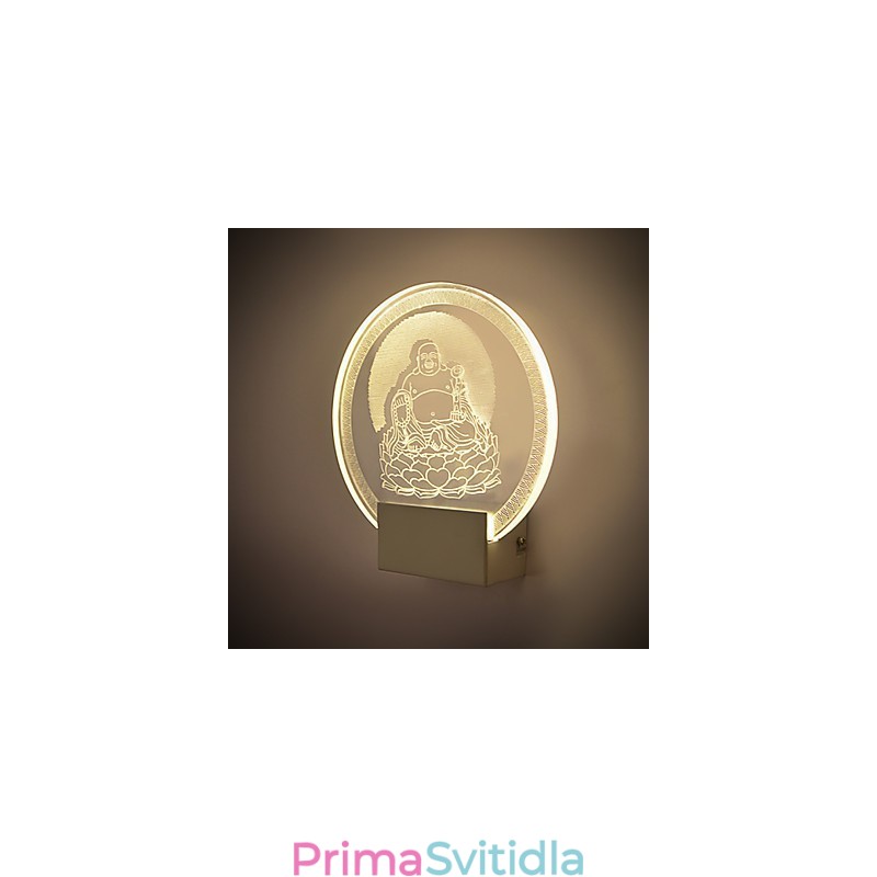 Akrylová nástěnná lampa PVC lampa Light Chip Moderní současný kov