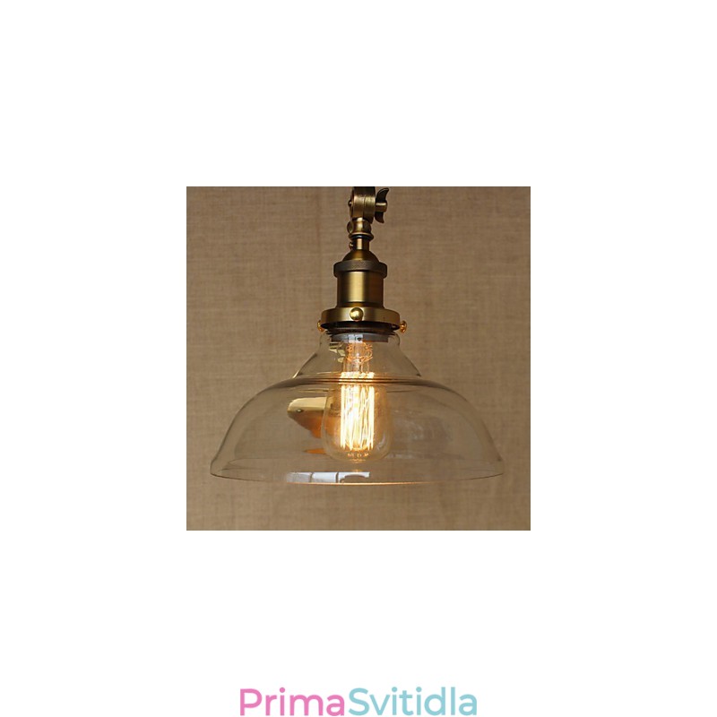 Nástěnná nástěnná nástěnná lampa do ložnice ve stylu Retro Creative American Country Hall The Iron Glass Bronz