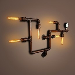 Nástěnná lampa Nástěnné svítidla 6 svítidel Bronz Finish Průmyslový styl Rustic Lodge Metal