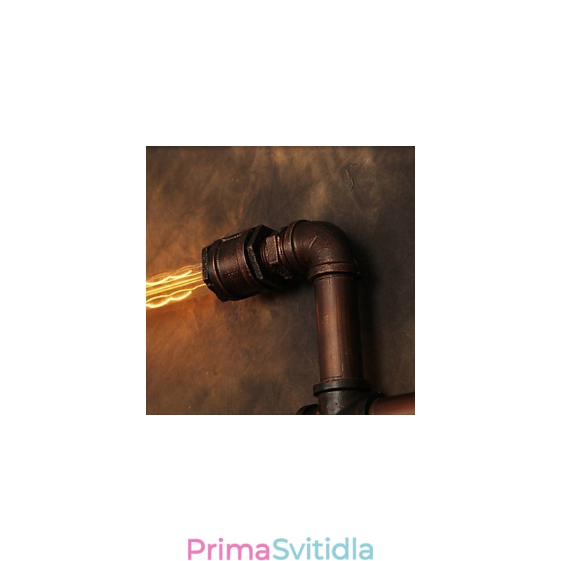 Nástěnná lampa Nástěnné svítidla 6 svítidel Bronz Finish Průmyslový styl Rustic Lodge Metal