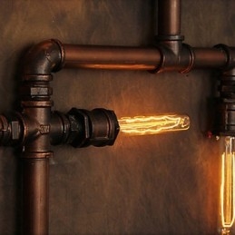Nástěnná lampa Nástěnné svítidla 6 svítidel Bronz Finish Průmyslový styl Rustic Lodge Metal