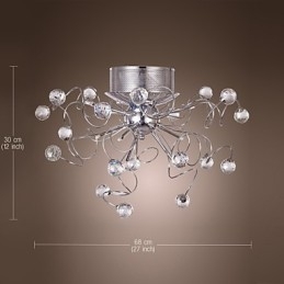 Lustr Crystal Modern Design Living 9 Lights