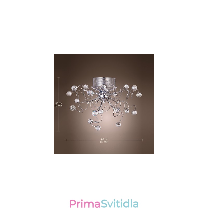 Lustr Crystal Modern Design Living 9 Lights