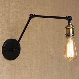 Jednoduchá moderní americká země bez zrcadlové nástěnné lampy stínidlo železné rameno