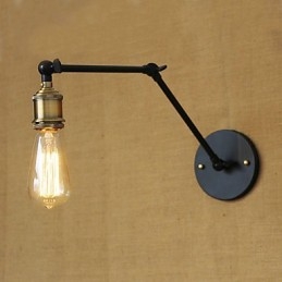 Jednoduchá moderní americká země bez zrcadlové nástěnné lampy stínidlo železné rameno