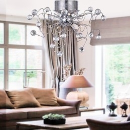 Lustr Crystal Modern Design Living 9 Lights
