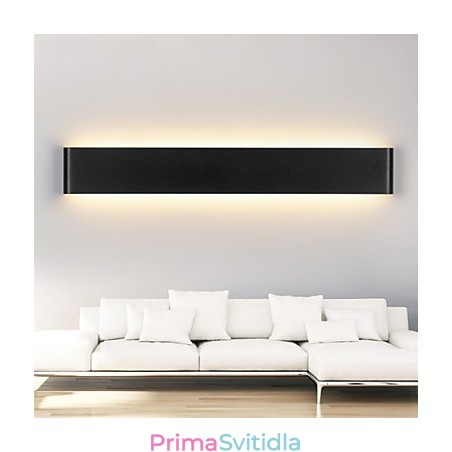 Moderní nástěnné svítidlo vnitřní světlo černé bílé 72 cm Moderní nástěnné svítidlo vnitřní světlo černé bílé 72 cm