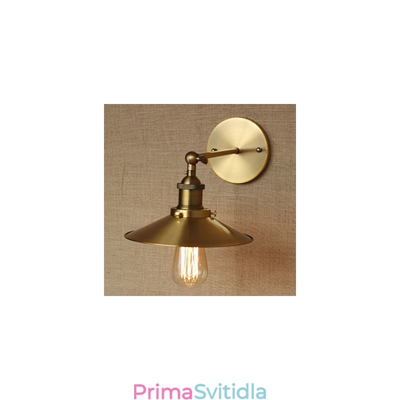 Minimalistická vila v industriálním stylu Retro měděné dekorativní deštníky před zdí kostelní uličky