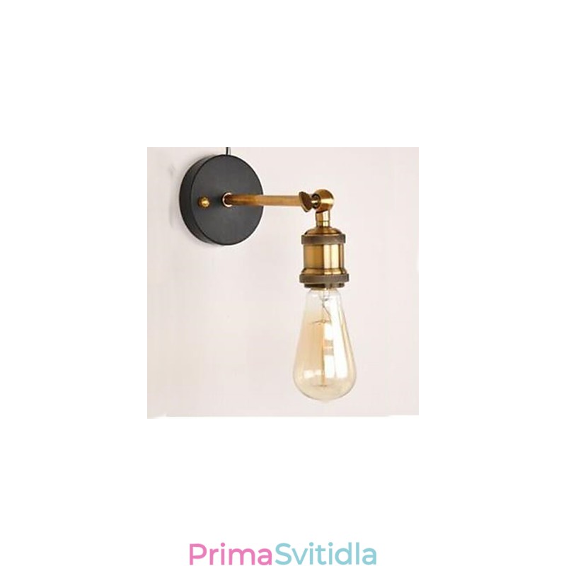 Měděná nástěnná lampa
