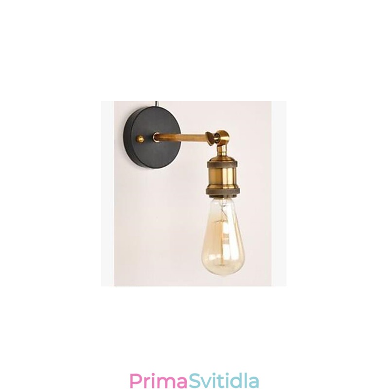 Měděná nástěnná lampa