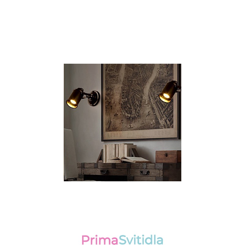 Americká nástěnná lampa obnovující starověké způsoby nástěnné lampy