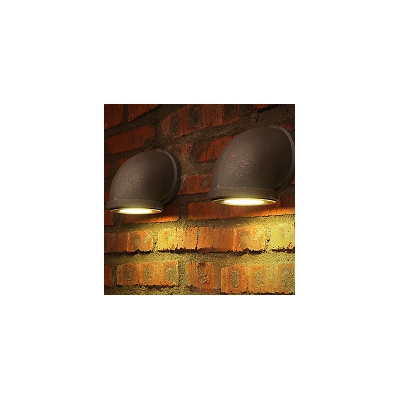 Loft kreativní osobnost retro venkovské vodní potrubí nástěnné lampy