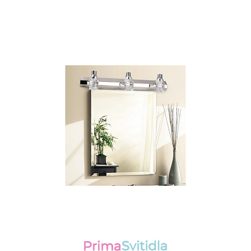 Moderní nástěnné svítidlo se skleněnou bublinou ve stylu zrcadlové přední strany