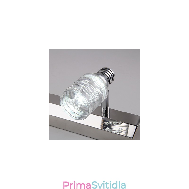 Moderní nástěnné svítidlo se skleněnou bublinou ve stylu zrcadlové přední strany