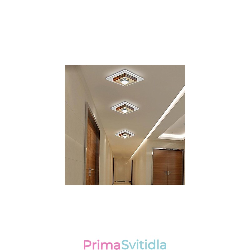 Amber Crystal Stropní svítidlo 1 světlo Zapuštěné