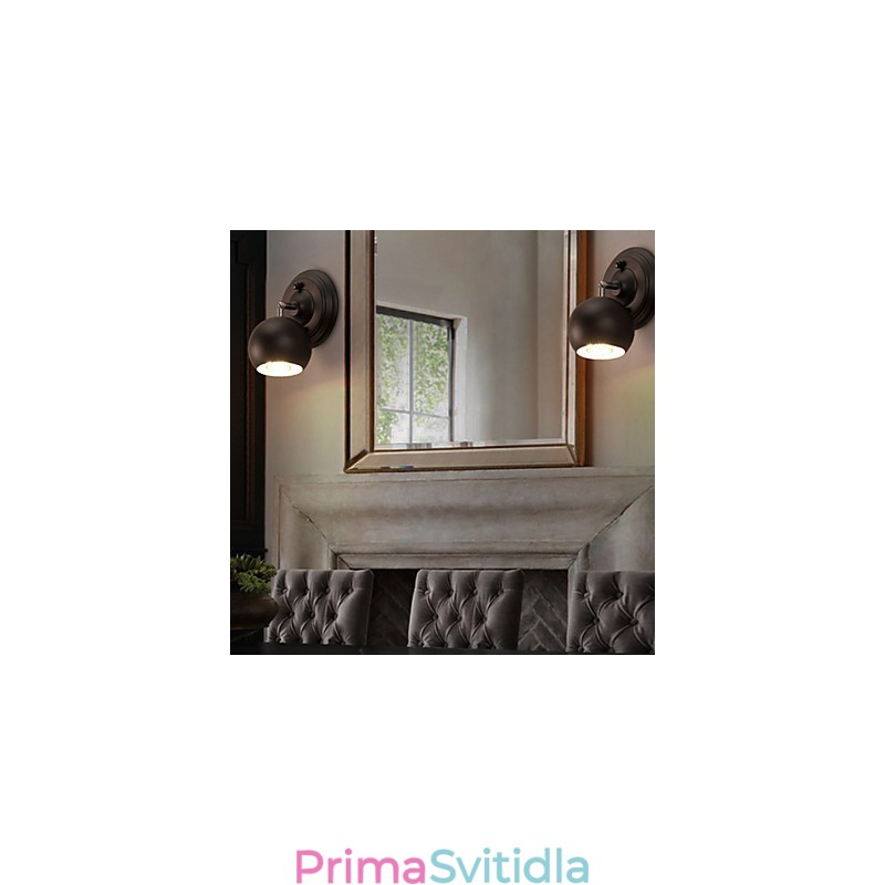 Nástěnná lampa Loft Creative z tepaného železa obnovující starobylá světla