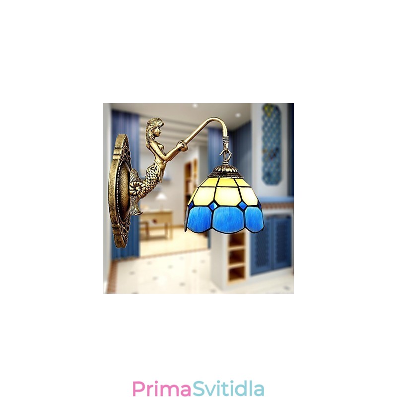 Typ Europe Restoring Ancient Ways Nástěnná lampa Creative Mediterranean Glass Lights