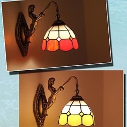 Typ Europe Restoring Ancient Ways Nástěnná lampa Creative Mediterranean Glass Lights
