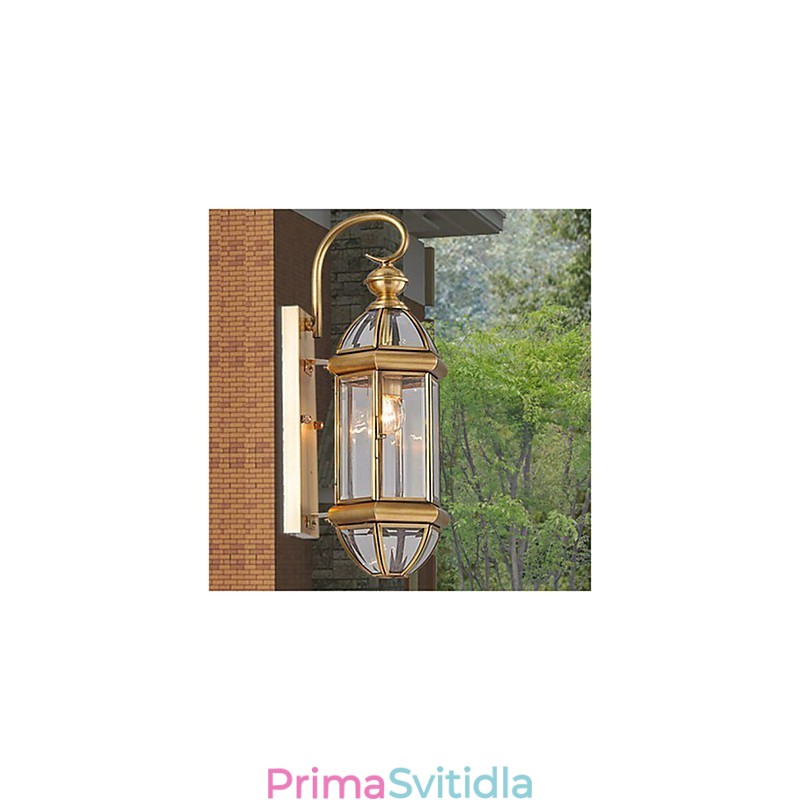 Venkovní lampa Zahradní lampa Venkovní lampa Plná měděná lampa