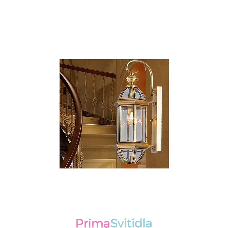 Venkovní lampa Zahradní lampa Venkovní lampa Plná měděná lampa