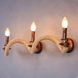 Smluvní lampa na balkonové schodiště Nástěnná lampa s krouceným lanem
