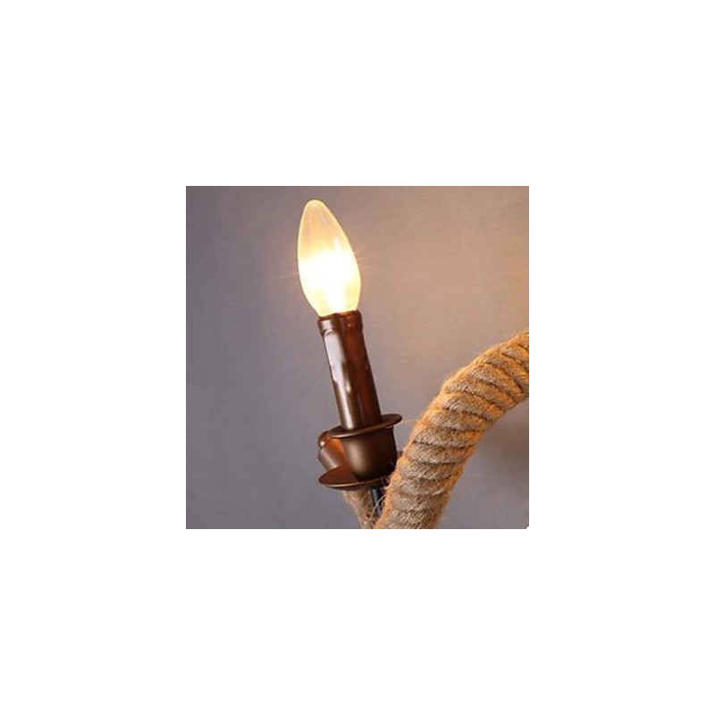 Smluvní lampa na balkonové schodiště Nástěnná lampa s krouceným lanem