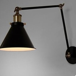 Industriální nostalgie Personality Loft Černý deštník sekce Double Wall Lamp