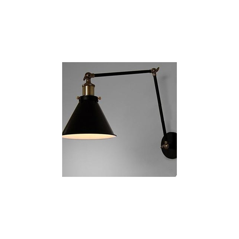 Industriální nostalgie Personality Loft Černý deštník sekce Double Wall Lamp