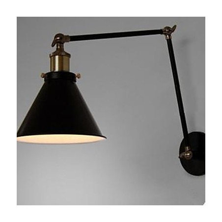 Industriální nostalgie Personality Loft Černý deštník sekce Double Wall Lamp Industriální nostalgie Personality Loft Černý deštník sekce Double Wall Lamp