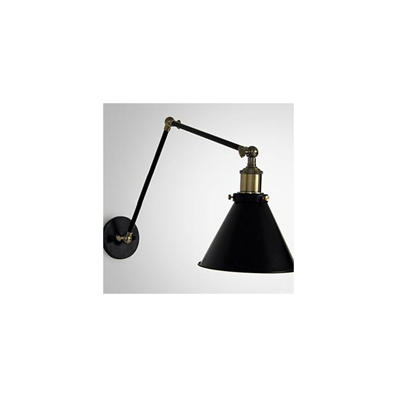 Industriální nostalgie Personality Loft Černý deštník sekce Double Wall Lamp