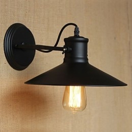 Retro moderní kreativní průmyslový vítr černá lakovna sklad bar kavárna hotel železná nástěnná lampa