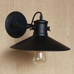 Retro moderní kreativní průmyslový vítr černá lakovna sklad bar kavárna hotel železná nástěnná lampa