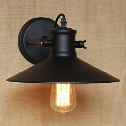 Retro moderní kreativní průmyslový vítr černá lakovna sklad bar kavárna hotel železná nástěnná lampa