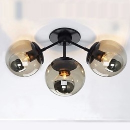 Nástěnná svítidla Skleněná koule 3Lights Venkovní vnitřní nástěnná svítidla Rustic Lodge Metal