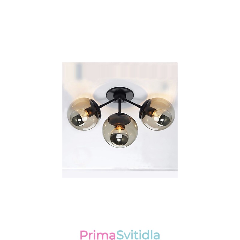 Nástěnná svítidla Skleněná koule 3Lights Venkovní vnitřní nástěnná svítidla Rustic Lodge Metal