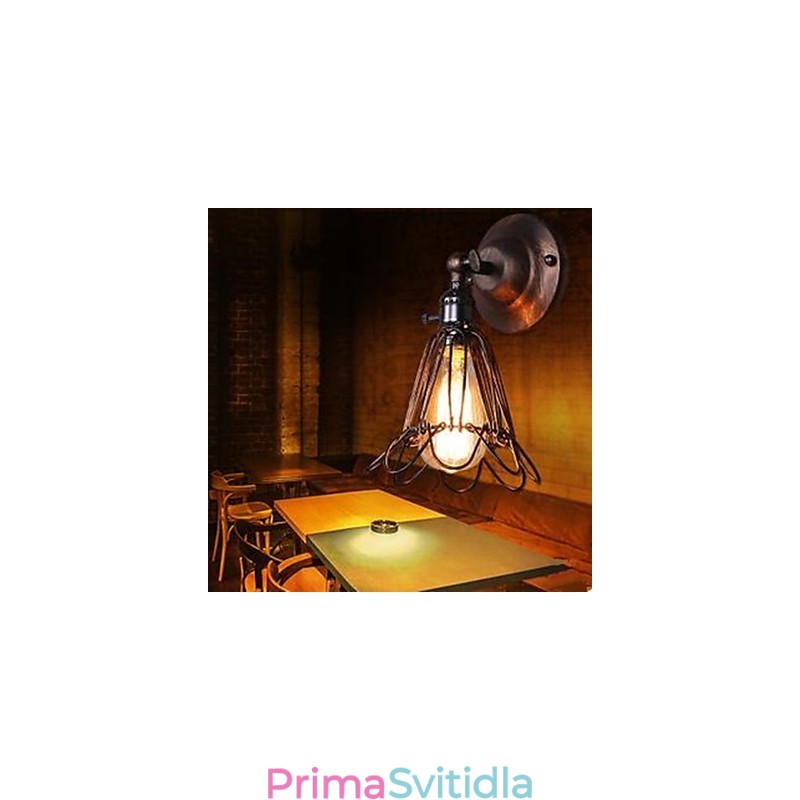 Malá klecová nástěnná lampa Průmyslový styl Obnovení starověkých způsobů chodeb Lampy a lucerny