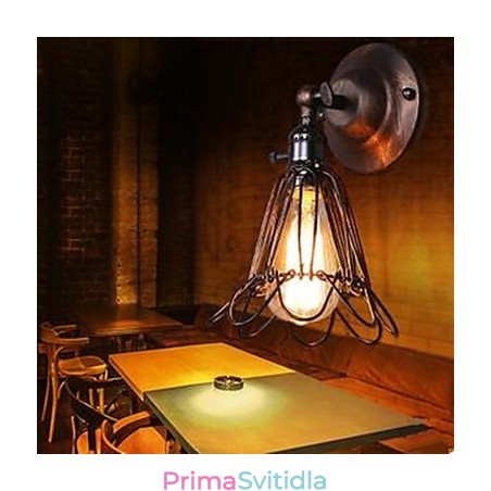 Malá klecová nástěnná lampa Průmyslový styl Obnovení starověkých způsobů chodeb Lampy a lucerny Malá klecová nástěnná lampa Průmyslový styl Obnovení starověkých způsobů chodeb Lampy a lucerny