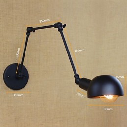 Osobnost Dlouhé rameno Nastavitelný úhelník Tři retro lampy do obývacího pokoje Dekorativní nástěnné svítidlo