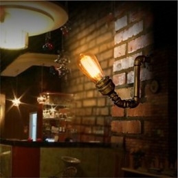 American Village Loft Industrial Edison Style Vintage Nástěnná lampa Retro Nástěnná lampa na vodní dýmku