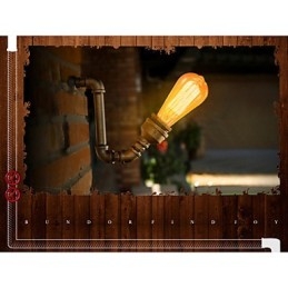American Village Loft Industrial Edison Style Vintage Nástěnná lampa Retro Nástěnná lampa na vodní dýmku