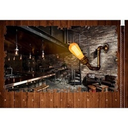 American Village Loft Industrial Edison Style Vintage Nástěnná lampa Retro Nástěnná lampa na vodní dýmku
